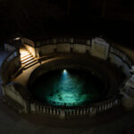 Donauquelle Donaueschingen mit Figurengruppe Mutter Baar im Park des Fürstenbergischen Schlosses