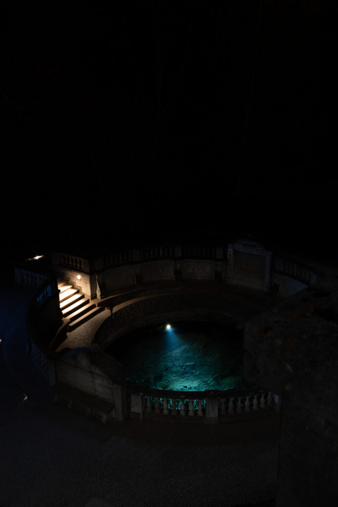 Donauquelle aus der schrägen Draufsicht