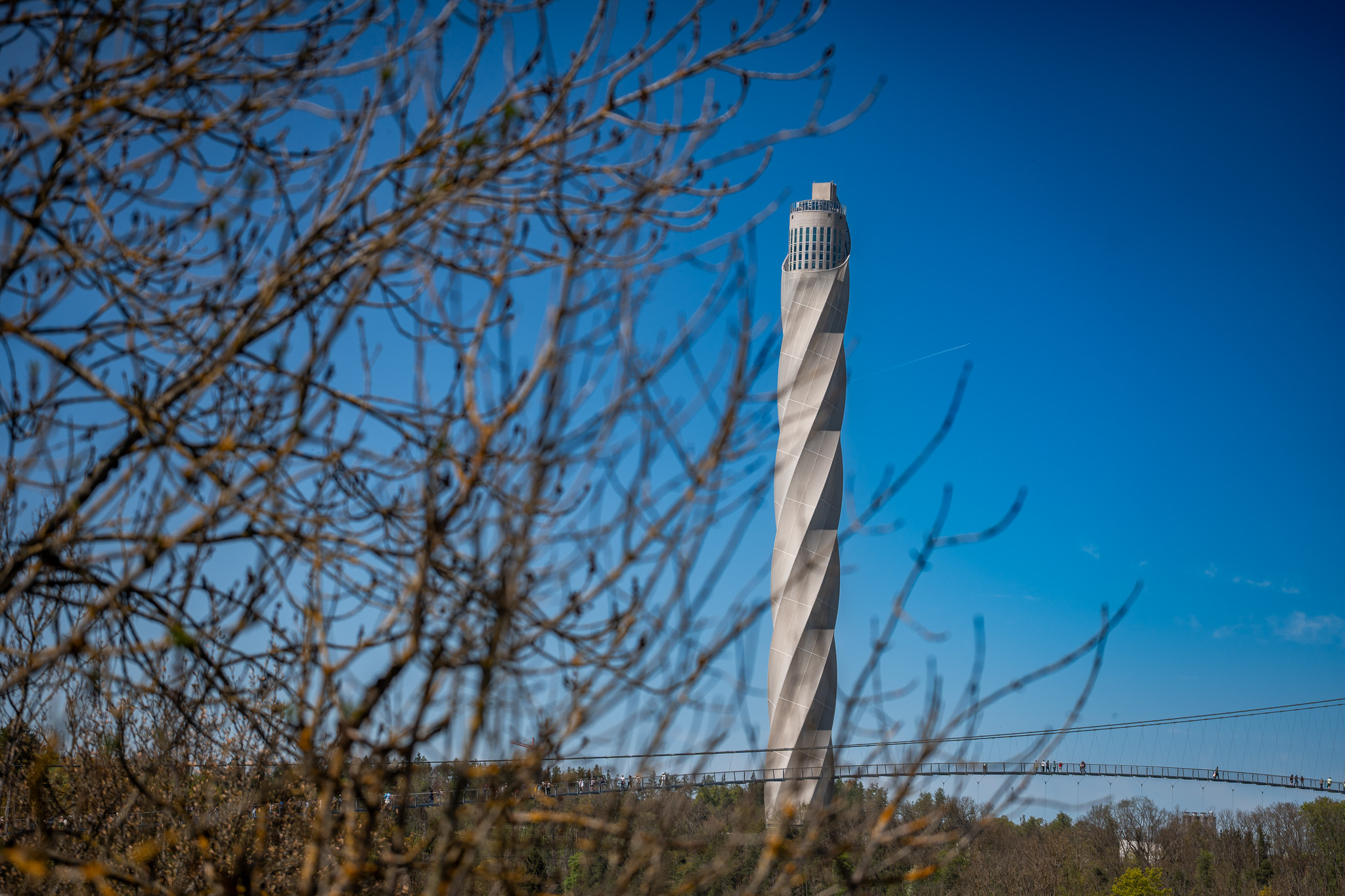 TK Elevator Testturm in Rottweil – 246 Meter hoher Aufzugstestturm am Berner Feld